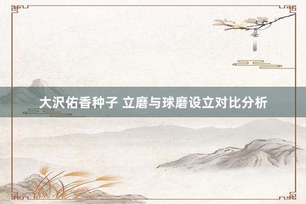 大沢佑香种子 立磨与球磨设立对比分析