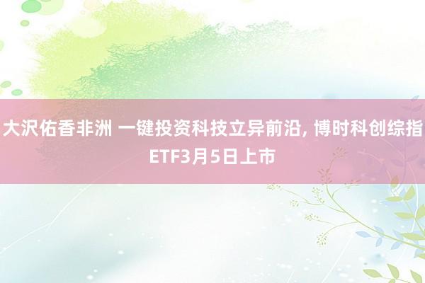 大沢佑香非洲 一键投资科技立异前沿， 博时科创综指ETF3月5日上市